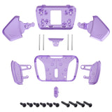 eXtremeRate Clear Atomic Purple Replacement Redesigned K1 K2 K3 K4 Back Buttons Housing Shell for PS5 Controller eXtremeRate RISE4 Remap Kit - Controller & RISE4 Remap Board NOT Included - VPFM5004