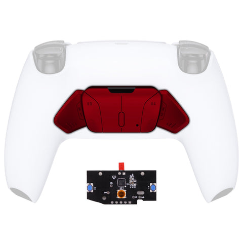 eXtremeRate Turn RISE to RISE4 Kit – Redesigned Scarlet Red K1 K2 K3 K4 Back Buttons Housing & Remap PCB Board for PS5 Controller eXtremeRate RISE & RISE4 Remap kit - Controller & Other RISE Accessories NOT Included - VPFP3002P