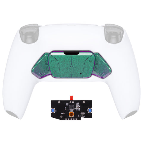 eXtremeRate Turn RISE to RISE4 Kit – Redesigned Chameleon Green Purple K1 K2 K3 K4 Back Buttons Housing & Remap PCB Board for PS5 Controller eXtremeRate RISE & RISE4 Remap kit - Controller & Other RISE Accessories NOT Included - VPFP3004P