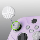 PlayVital Samurai Edition Mauve Purple Anti-slip Controller Grip Silicone Skin, Ergonomic Soft Rubber Protective Case Cover for Xbox Series S/X Controller with Black Thumb Stick Caps - WAX3009