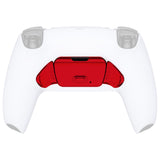 eXtremeRate Chrome Red Replacement Redesigned K1 K2 Back Button Housing Shell for PS5 Controller eXtremerate RISE Remap Kit - Controller & RISE Remap Board NOT Included - WPFD4003