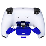 eXtremeRate Chrome Blue Replacement Redesigned K1 K2 Back Button Housing Shell for PS5 Controller eXtremerate RISE Remap Kit - Controller & RISE Remap Board NOT Included - WPFD4004