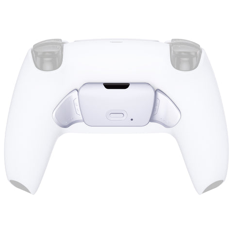 eXtremeRate Solid White Replacement Redesigned K1 K2 Back Button Housing Shell for PS5 Controller eXtremerate RISE Remap Kit - Controller & RISE Remap Board NOT Included - WPFM5003