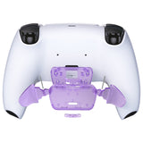 eXtremeRate Clear Atomic Purple Replacement Redesigned K1 K2 Back Button Housing Shell for PS5 Controller eXtremerate RISE Remap Kit - Controller & RISE Remap Board NOT Included - WPFM5005