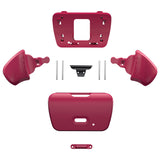 eXtremeRate Cosmic Red Replacement Redesigned K1 K2 Back Button Housing Shell for PS5 Controller eXtremerate RISE Remap Kit - Controller & RISE Remap Board NOT Included - WPFM5008