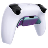 eXtremeRate Chameleon Green Purple Replacement Redesigned K1 K2 Back Button Housing Shell for PS5 Controller eXtremerate RISE Remap Kit - Controller & RISE Remap Board NOT Included - WPFP3002