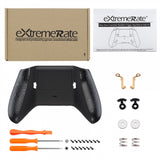 eXtremeRate FlashShot Trigger Stop Bottom Shell Kit for Xbox One S & One X Controller, Redesigned Back Shell & Textured Black Handle Grips & Dual Trigger Locks for Xbox One S X Controller Model 1708 - X1GZ001