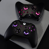 eXtremeRate Multi-Colors Luminated D-pad Thumbsticks Start Back ABXY Buttons (DTF) LED Kit for Xbox One Standard, Xbox One S X Controller 7 Colors 9 Modes Button Control with Classical Symbols Buttons - X1LED02