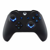 eXtremeRate Multi-Colors Luminated D-pad Thumbsticks Start Back ABXY Buttons (DTF) LED Kit for Xbox One Standard, Xbox One S X Controller 7 Colors 9 Modes Button Control with Classical Symbols Buttons - X1LED02