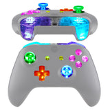 eXtremeRate Multi-Colors Luminated Bumpers Triggers Dpad Thumbsticks Start Back ABXY Action Buttons, DTFS (DTF 2.0 ) LED Kit for Xbox One S/X Controller (Model 1708) - Controller NOT Included - X1LED03