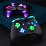 eXtremeRate Multi-Colors Luminated Bumpers Triggers Dpad Thumbsticks Start Back ABXY Action Buttons, DTFS (DTF 2.0 ) LED Kit for Xbox One S/X Controller (Model 1708) - Controller NOT Included - X1LED03