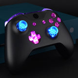 eXtremeRate Multi-Colors Luminated Bumpers Triggers Dpad Thumbsticks Start Back ABXY Action Buttons, DTFS (DTF 2.0 ) LED Kit for Xbox One S/X Controller (Model 1708) - Controller NOT Included - X1LED03