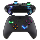 eXtremeRate Black Multi-Colors Luminated Dpad Thumbsticks Start Back ABXY Action Buttons, Classical Symbols Buttons DTFS (DTF 2.0) LED Kit for Xbox One S/X Controller - Controller NOT Included - X1LED04