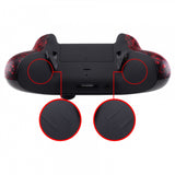 eXtremeRate Textured Red Lofty Remappable Remap & Trigger Stop Kit, Redesigned Back Shell & Side Rails & Back Buttons & Trigger Lock for Xbox One S X Controller 1708 - X1RM004