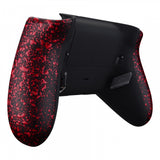 eXtremeRate Textured Red Lofty Remappable Remap & Trigger Stop Kit, Redesigned Back Shell & Side Rails & Back Buttons & Trigger Lock for Xbox One S X Controller 1708 - X1RM004