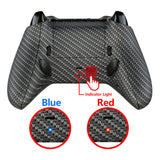 eXtremeRate Lofty Remappable Remap & Trigger Stop Kit, Redesigned Back Shell & Side Rails & Back Buttons & Trigger Lock for Xbox One S X Controller 1708 - Black Silver Carbon Fiber - X1RM007