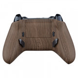 eXtremeRate Wood Grain Lofty Remappable Remap & Trigger Stop Kit, Redesigned Back Shell & Side Rails & Back Buttons & Trigger Lock for Xbox One S X Controller 1708 - X1RM008