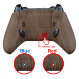 eXtremeRate Wood Grain Lofty Remappable Remap & Trigger Stop Kit, Redesigned Back Shell & Side Rails & Back Buttons & Trigger Lock for Xbox One S X Controller 1708 - X1RM008