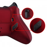 eXtremeRate Soft Touch Scarlet Red Lofty Remappable Remap & Trigger Stop Kit, Redesigned Back Shell & Side Rails & Back Buttons & Trigger Lock for Xbox One S X Controller 1708 - X1RM010