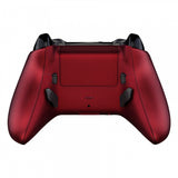 eXtremeRate Soft Touch Scarlet Red Lofty Remappable Remap & Trigger Stop Kit, Redesigned Back Shell & Side Rails & Back Buttons & Trigger Lock for Xbox One S X Controller 1708 - X1RM010