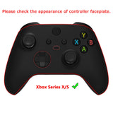 eXtremeRate FLEXOR Rubberized Side Rails Grips Trigger Stop Kit for Xbox Series X/S Controller & Xbox Core Controller - Diamond Textured Black - PX3Q3001