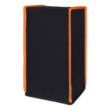 PlayVital Black & Orange Trim Nylon Dust Cover for Xbox Series X Console, Soft Neat Lining Dust Guard, Anti Scratch Waterproof Cover Sleeve for Xbox Series X Console - X3PJ012