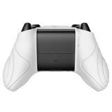 PlayVital Samurai Edition White Anti-slip Controller Grip Silicone Skin, Ergonomic Soft Rubber Protective Case Cover for Xbox Series S/X Controller Model 1914 with White Thumb Stick Caps - WAX3002