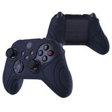 PlayVital Samurai Edition Midnight Blue Anti-slip Controller Grip Silicone Skin, Ergonomic Soft Rubber Protective Case Cover for Xbox Series S/X Controller with Black Thumb Stick Caps - WAX3003