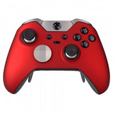 eXtremeRate Soft Touch Red Custom Front Housing Shell for Xbox One Elite Controller Model 1698-XOEP001