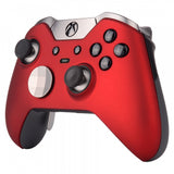 eXtremeRate Soft Touch Red Custom Front Housing Shell for Xbox One Elite Controller Model 1698-XOEP001