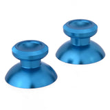 eXtremeRate Blue Metal Aluminium Thumbsticks Buttons Custom Parts For Xbox One Controller - XOJ0304