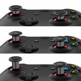 eXtremeRate ThumbsGear Interchangeable Ergonomic Thumbstick for Xbox Series X & S/Xbox One/Xbox One Elite/Xbox One S & X Controller with 3 Height Domed and Concave Grips Adjustable Joystick - Chrome Glossy Red - XOJ2109