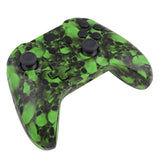 eXtremeRate Green Skull Patterned Full Shell with Buttons Custom Kits for Xbox One Controller - XOS033