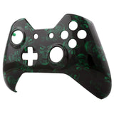 eXtremeRate Green Death Face Plate Front Shell Custom Kits for Xbox One Controller - XOSF022