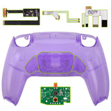 eXtremeRate Remappable Rise 2.0 Remap Kit for PS5 Controller BDM-010/020 - Clear Atomic Purple - XPFM5002G2