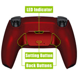 eXtremeRate Remappable Rise 2.0 Remap Kit for PS5 Controller BDM-010/020 - Scarlet Red - XPFP3003G2