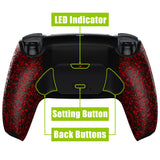 eXtremeRate Remappable Rise 2.0 Remap Kit for PS5 Controller BDM-010/020 - Textured Red - XPFP3042G2