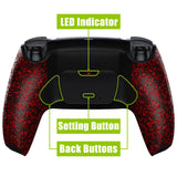 eXtremeRate Remappable RISE Remap Kit for PS5 Controller BDM-030/040/050 - Textured Red - XPFP3042G3