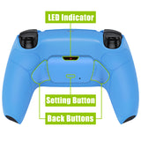 eXtremeRate Remappable Rise 2.0 Remap Kit for PS5 Controller BDM-010/020 - Rubberized Starlight Blue - XPFU6006