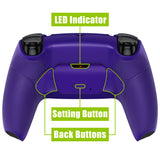 eXtremeRate Remappable Rise 2.0 Remap Kit for PS5 Controller BDM-010/020 - Rubberized Galactic Purple - XPFU6007