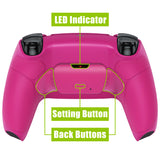 eXtremeRate Remappable Rise 2.0 Remap Kit for PS5 Controller BDM-010/020 - Rubberized Nova Pink - XPFU6009