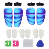 PlayVital DUNE 2 Pairs Trigger Stop Shoulder Buttons Extension Kit for ps5 Controller, Stopper Bumper Trigger Extenders for PS Portal, Game Improvement Adjusters for ps5 Edge Controller - Chameleon Purple Blue - YCPFP001