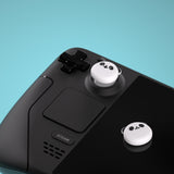 PlayVital Thumb Grip Caps for Steam Deck LCD, for PS Portal Remote Player Silicone Thumbsticks Grips Joystick Caps for Steam Deck OLED - Chubby Panda - YFSDM008