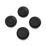 PlayVital Thumb Grip Caps for Steam Deck LCD, for PS Portal Remote Player Silicone Thumbsticks Grips Joystick Caps for Steam Deck OLED - Samurai & Guardian Edition - Black - YFSDM010