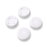 PlayVital Thumb Grip Caps for Steam Deck LCD, for PS Portal Remote Player Silicone Thumbsticks Grips Joystick Caps for Steam Deck OLED - Raised Dots & Studded Design - White - YFSDM018