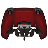 eXtremeRate Black Real Metal Buttons (RMB) Version RISE4 Remap Kit for PS5 Controller BDM-030/040/050 - Scarlet Red - YPFJ7007G3