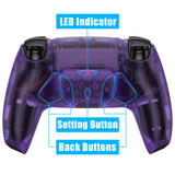 eXtremeRate Remappable Rise4 Remap Kit for PS5 Controller BDM-010/020 - Clear Atomic Purple - YPFM5002