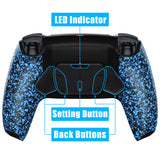 eXtremeRate Remappable Rise4 Remap Kit for PS5 Controller BDM-010/020 - Textured Blue - YPFP3005