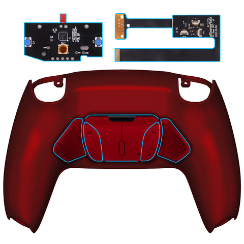 eXtremeRate Remappable Rise4 Remap Kit for PS5 Controller BDM-010/020 - Scarlet Red - YPFP3007