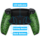 eXtremeRate Remappable Rise4 Remap Kit for PS5 Controller BDM-010/020 - Textured Green - YPFP3010